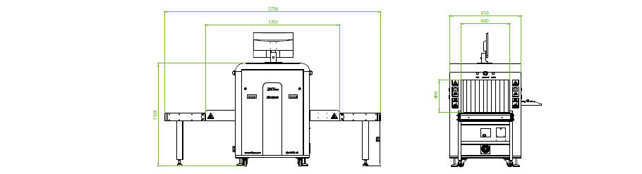 Baggage Parcel X-Ray Inspection System Zkx6040