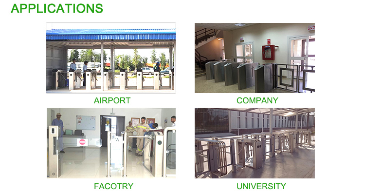 TR100 Security Facial Access Control Fingerprint RS485 Communication Interface Stainless Steel Barrier Gate Automatic Tripod Turnstile